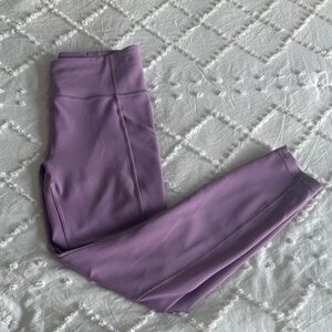 Lululemon Lilac /pink-purple Wunder Train Leggings 25”